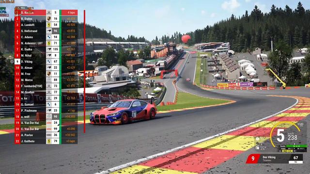 01.04.2023 ACC 20 min fun race at Spa with BMW M4 GT3 смотреть онлайн