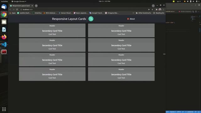 reactjs responsive layout bootstrap card from array docker смотреть онлайн