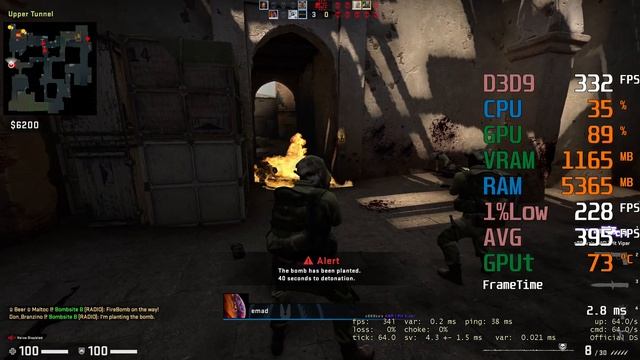 AMD Radeon RX 570 -- AMD Ryzen 3 3300X -- CSGO FPS Test смотреть онлайн
