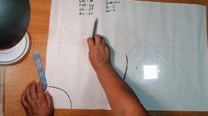 Построение основы с цельнокроеным рукавом