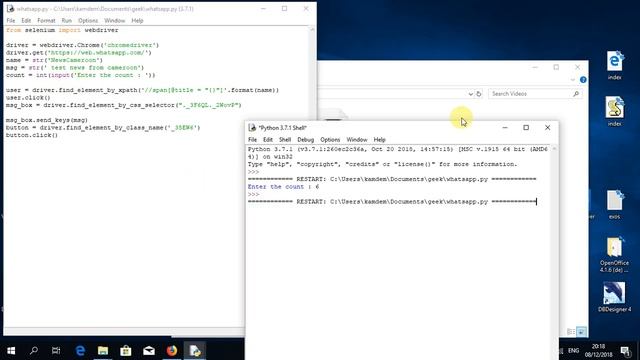 Whatsapp Message - Python Script смотреть онлайн