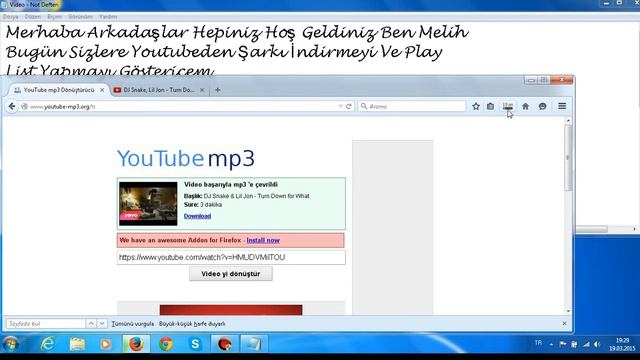 Öğreniyoruz | Bölüm 1 | Youtube Şarkı İndirme Ve PlayList Yapma смотреть онлайн