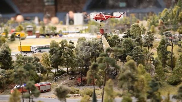 Пожар в лесу,  сценка