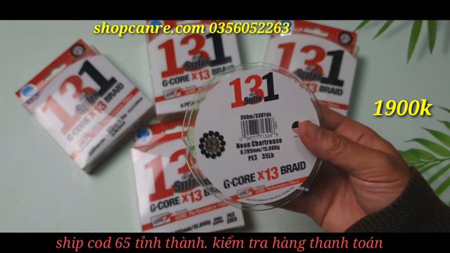cầm trên tay cuộn Dù đắt nhất Việt Nam - Dù chìm câu lục Sufix G-Core 131 300m смотреть онлайн