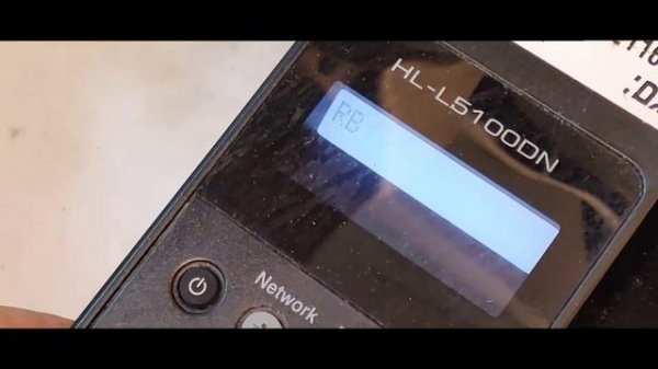 Brother HL-L 5100 Maintenance mode and toner reset