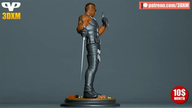 Blade Daywalker Wesley Snipes STL For 3D Printing 3DXM Patreon смотреть онлайн