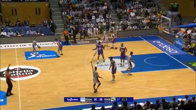 BC "Obradoiro" 90 vs 83 BC "Real". Game highlights. 18/03/2017 смотреть онлайн