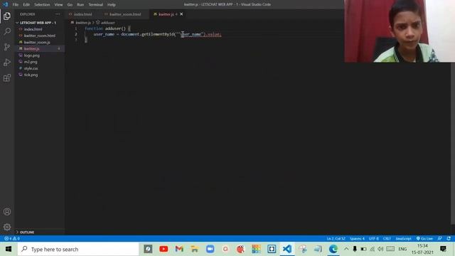 Project 93 Let's Chat Web App 1 Whitehat JR смотреть онлайн