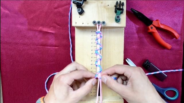 Паракорд Плетение браслета "Волны" (Paracord Woven wave braslet) смотреть онлайн