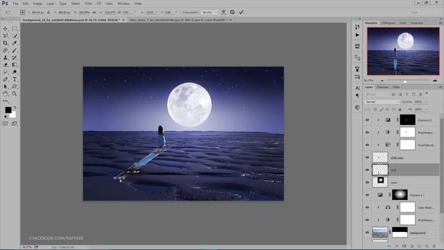 The Big Moon - Photoshop Manipulation Tutorial Fantasy Scene Effects смотреть онлайн