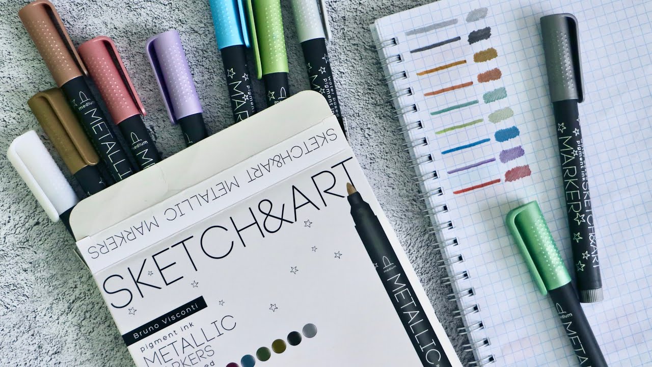 Вы когда-нибудь видели такие классные маркеры? Обзор набора Bruno Visconti