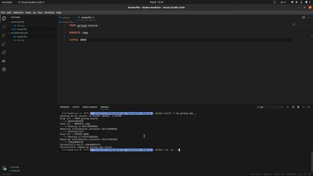 Run Golang with Docker смотреть онлайн