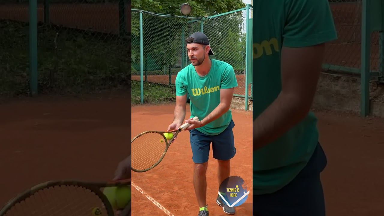 Китайская подача #tennis #теннис смотреть онлайн