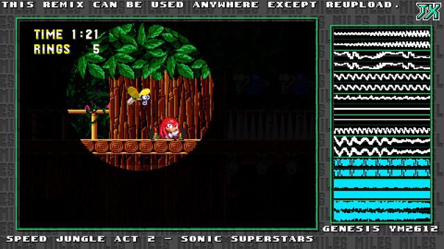 [16-Bit;Genesis]Speed Jungle Zone Act 2 - Sonic Superstars смотреть онлайн