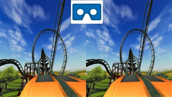 Roller Coaster 3D VR video 3D SBS VR box google cardboard 3