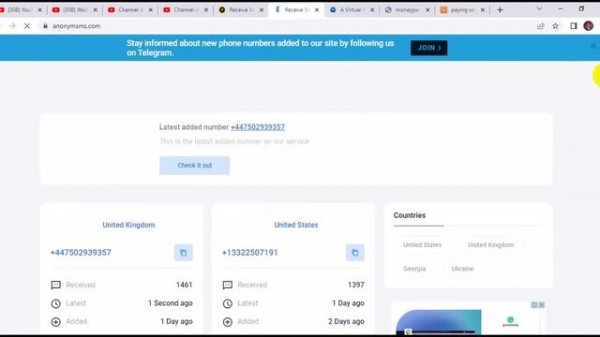 ANY COUNTRY: how to get free virtual phone number