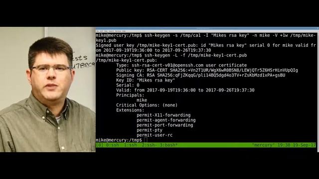 Provo Linux User Group - 9/19/2017 - Mike Lovell - "SSH Certificates" смотреть онлайн
