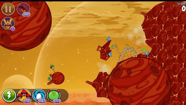 Angry Birds Space HD Red Planet All levels (player00713) смотреть онлайн