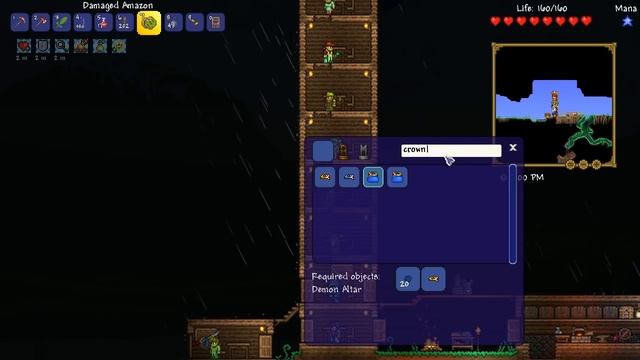 Terraria # 2 ROTTEN CROWN - 1.3.5 The Lunatic Mod Let's Play смотреть онлайн