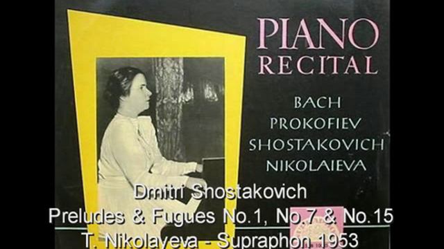 T. Nikolayeva - 1953 Shostakovich 3 Preludes & Fugues Op.87 смотреть онлайн