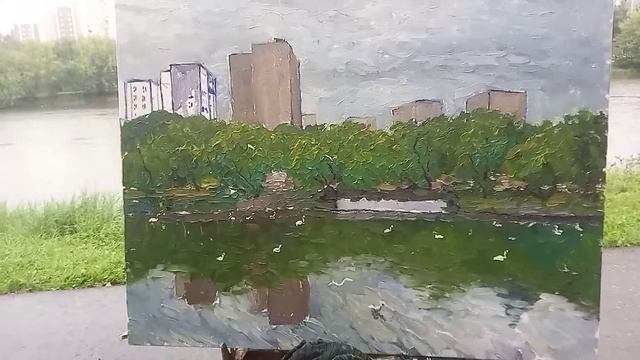 Картина маслом в Москве. Живопись в районе Измайлово смотреть онлайн