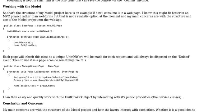 Code Review: Database first entity framework, repository, service, UnitOfWork pattern смотреть онлайн