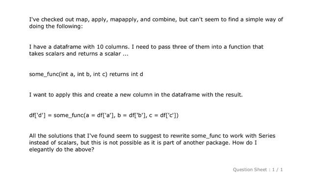 Pandas : How to map a function using multiple columns in pandas? смотреть онлайн