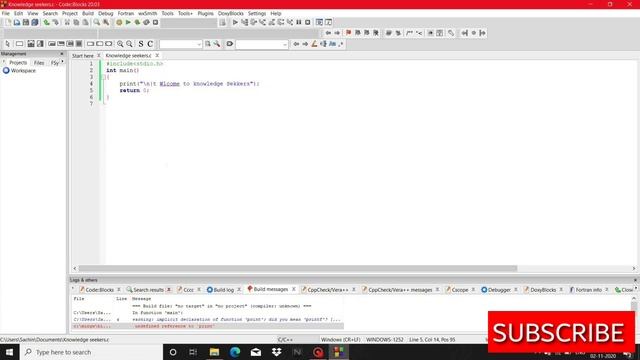 How To Compile & Execute C,C++ Program Using CodeBlocks | How to Use Codeblocks (In HINDI) смотреть онлайн