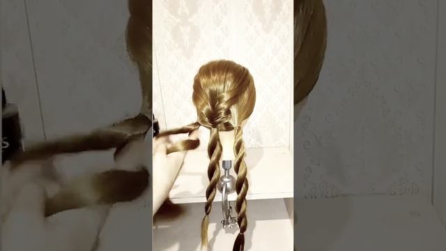 ??ЛЕГКАЯ #ПРИЧЕСКА ЗА МИНУТУ #ПУЧОК ИЗ ЖГУТОВ?Прическа в школу?Вечерняя прическа Прическа на свадьб смотреть онлайн