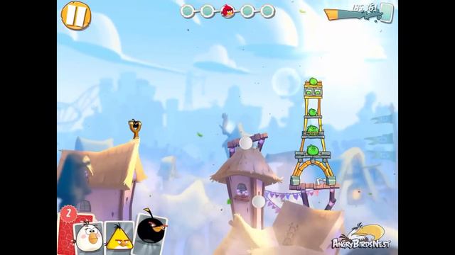 Angry Birds 2 Level 93 Pig City Shangham 3 Star Walkthrough смотреть онлайн