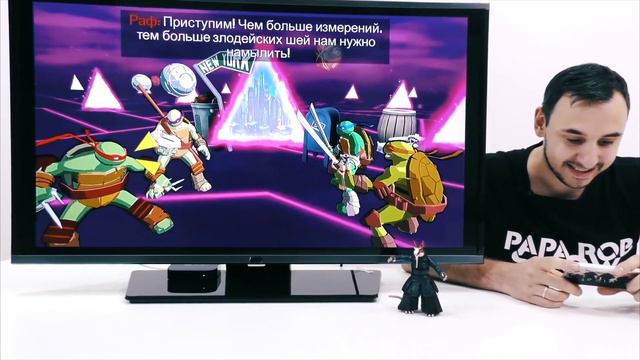ПАПА РОБ играет в Черепашки Ниндзя: Сила Порталов - ПАПА РОБ PLAY смотреть онлайн