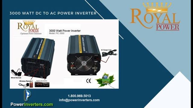 3000 Watt 12 Volt DC to 120 Volt AC Power Inverter Charger смотреть онлайн