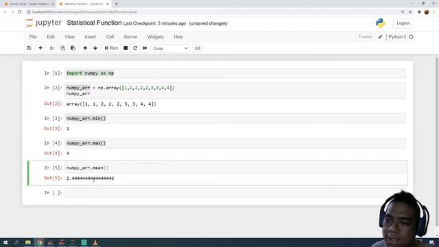 [Belajar NumPy] - Statistical Function смотреть онлайн