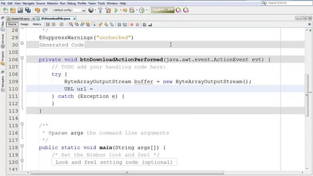 java3 Java Swing Hướng dẫn download file internet Bai8 P1 смотреть онлайн