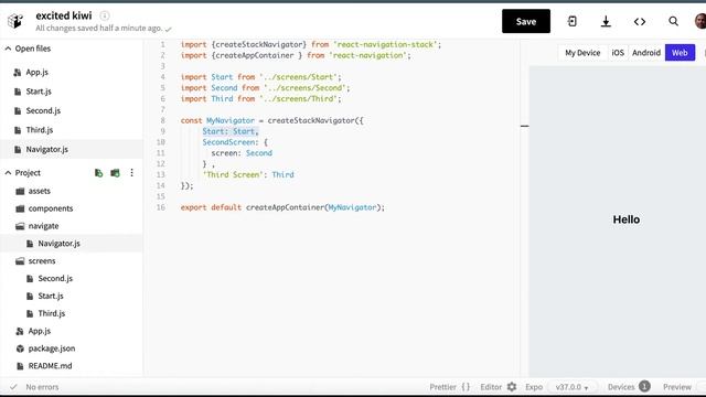 React Native Part 9 - Stack Navigation смотреть онлайн
