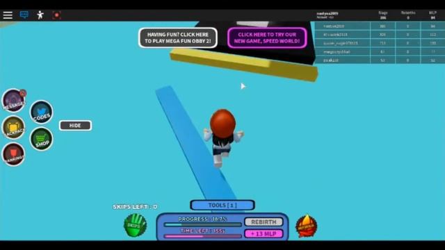 MEGA FUN OBBY / РОБЛОКС ПО РУССКИ/ Roblox.Nastya смотреть онлайн