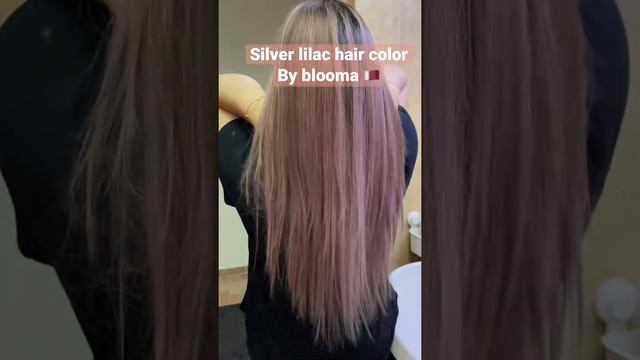 Silver lilac hair color | Hair transformation |Hair Color at home #shorts #loreal #beauty #trendin смотреть онлайн