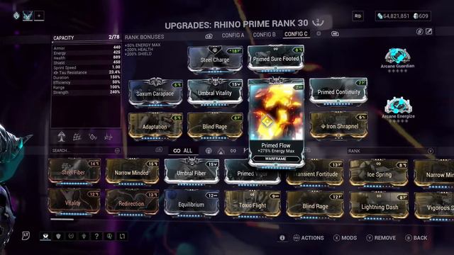 Warframe Rhino Prime build смотреть онлайн
