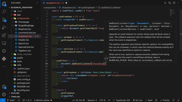 Frontend Creation with Next.js 13 - Part 7 - Dropdown Component - Personal Blog смотреть онлайн