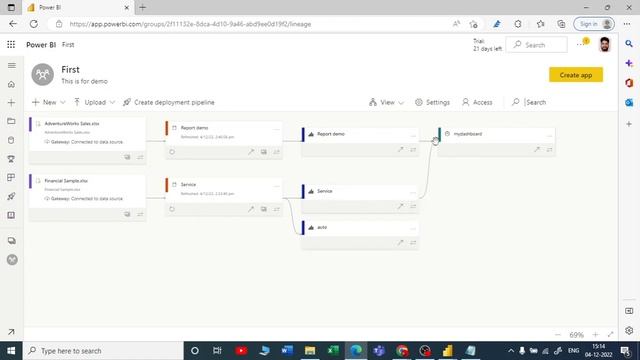 5.5. Lineage view in Power BI Service | Designed for the complete beginner смотреть онлайн