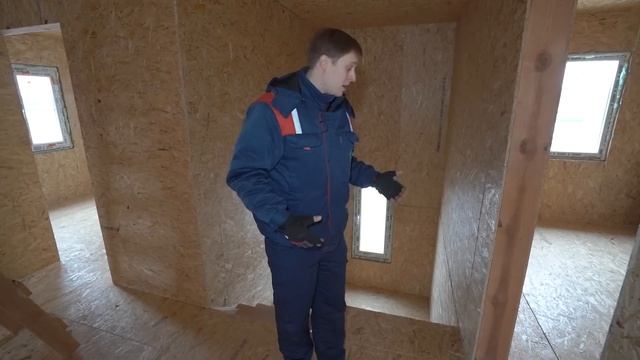 Обзор дома из СИП панелей 8x9. Планировка дома из SIP. Построй Себе Дом. смотреть онлайн