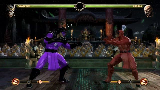 Mortal Kombat Komplete Edition - Indigo Lantern Shao Kahn PC Mod Arcade Ladder Playthrough смотреть онлайн