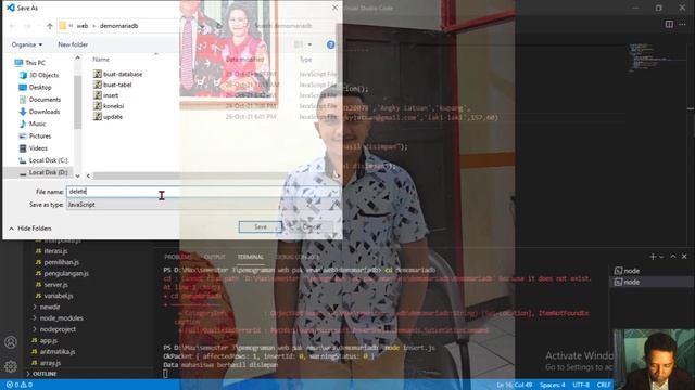 43. Menghapus Data Pada MariaDB Dengan Node.js смотреть онлайн