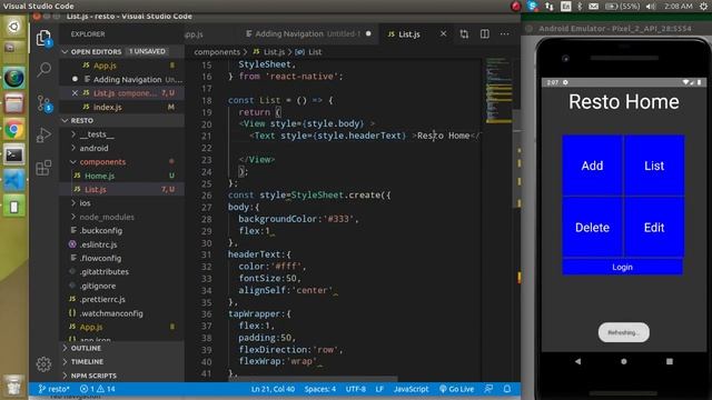 React-native app Project #3 Add Navigation смотреть онлайн