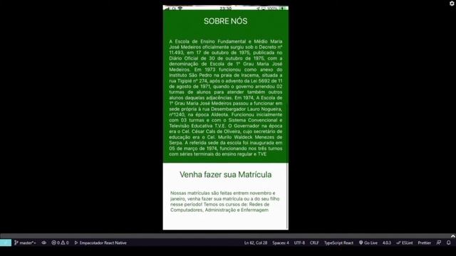 Criando botão e inserindo link AULA 06-REACT NATIVE- смотреть онлайн