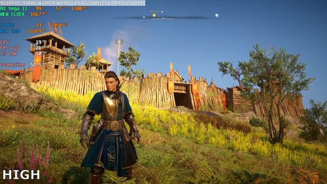 AMD Ryzen 5 3400G Assassin's Creed Valhalla Full HD Gameplay All Preset Graphics (1080p) смотреть онлайн