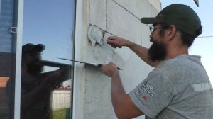 84. Оштукатуривание наружних стен тёплой штукатуркой СПАДАР М400 своими руками без опыта