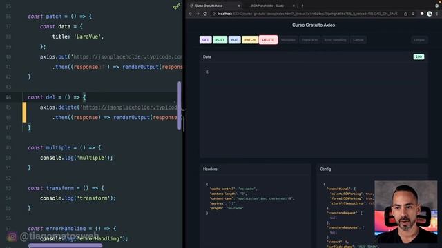 Curso gratuito Axios #5 - Requisição DELETE смотреть онлайн