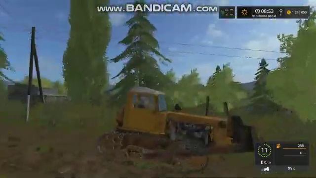 Обзор Мода Трактор для фс 17 ДТ 75 КАЗАХСТАН и отвал смотреть онлайн