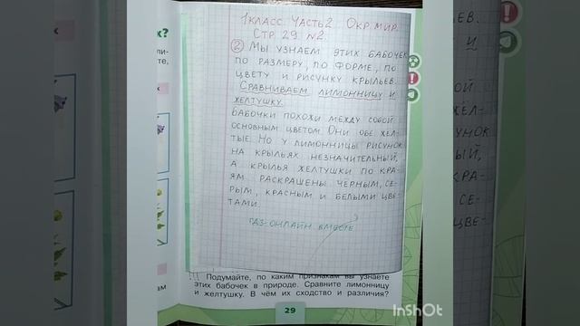 1 класс. ГДЗ. Окружающий мир. Рабочая тетрадь.Часть 2 Страница 28-31. С комментированием смотреть онлайн